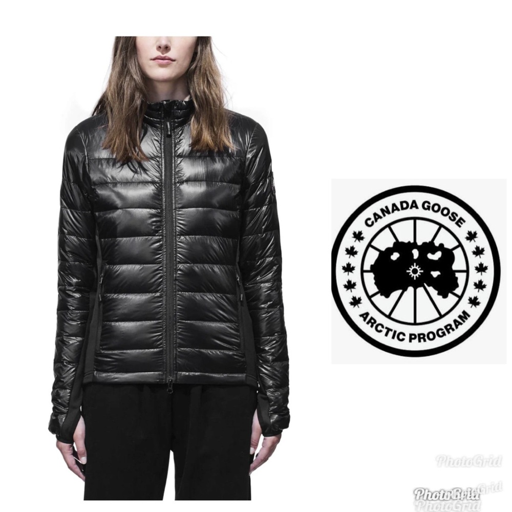 Canada Goose Women's Glossy Black Puffer Jacket